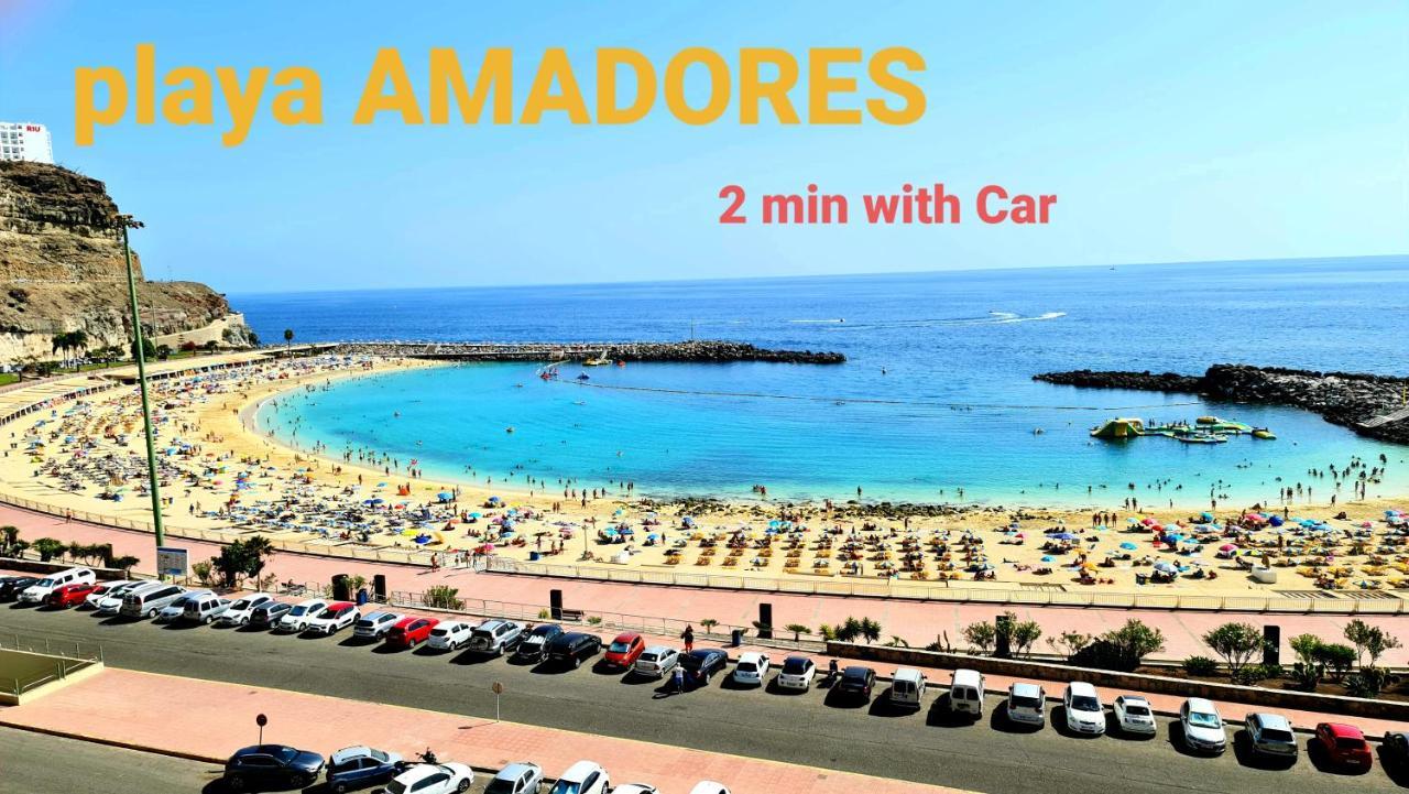 Oceanfront Deluxe-45M,Heated Pools,2Aircondition, 2Tv-65",Dishwasher,600Mb,Lift,Amadores View ! Playa Del Cura  Bagian luar foto