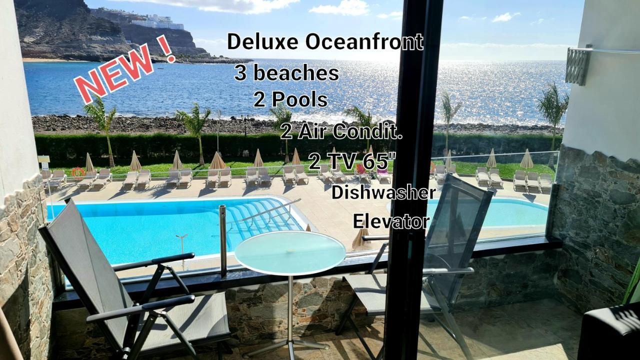 Oceanfront Deluxe-45M,Heated Pools,2Aircondition, 2Tv-65",Dishwasher,600Mb,Lift,Amadores View ! Playa Del Cura  Bagian luar foto