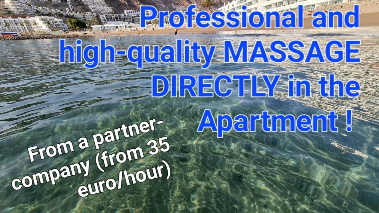 Oceanfront Deluxe-45M,Heated Pools,2Aircondition, 2Tv-65",Dishwasher,600Mb,Lift,Amadores View ! Playa Del Cura  Bagian luar foto