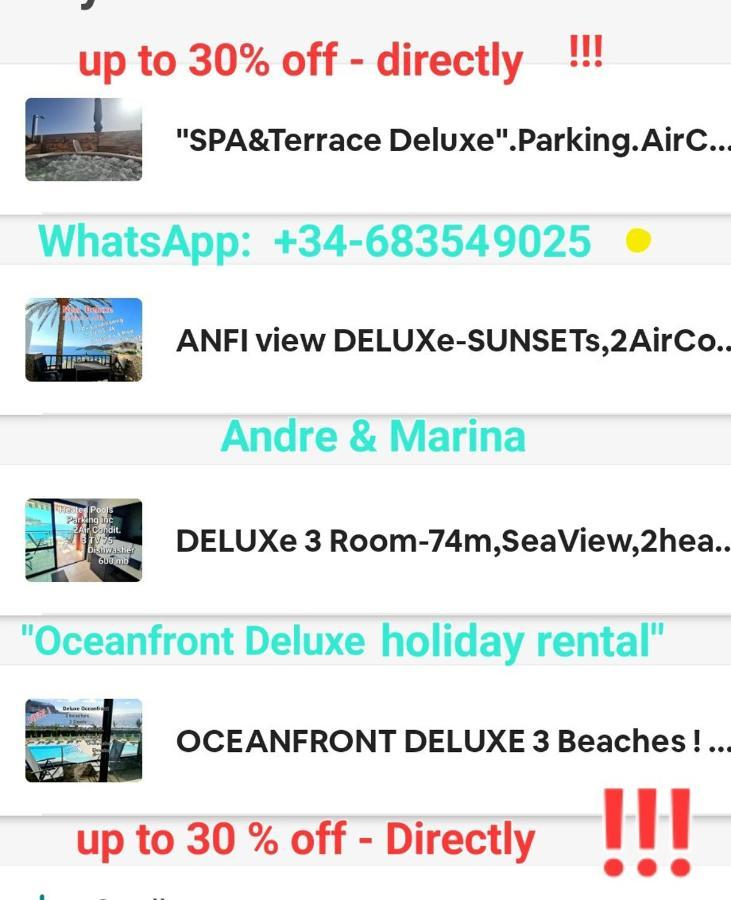 Oceanfront Deluxe-45M,Heated Pools,2Aircondition, 2Tv-65",Dishwasher,600Mb,Lift,Amadores View ! Playa Del Cura  Bagian luar foto